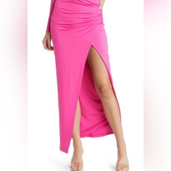 AREA Dresses & Skirts - NWOT Area Stars hot pink bodycon maxi skirt
